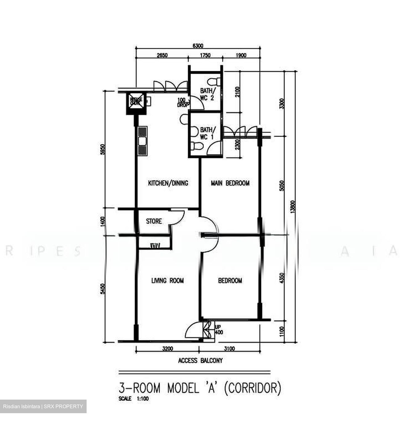 Blk 411 Bukit Batok West Avenue 4 (Bukit Batok), HDB 3 Rooms #600308381